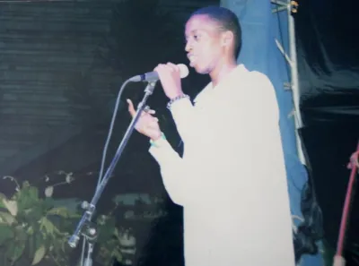 do poetry, spoken word and live music performance with an acoustic guitar.